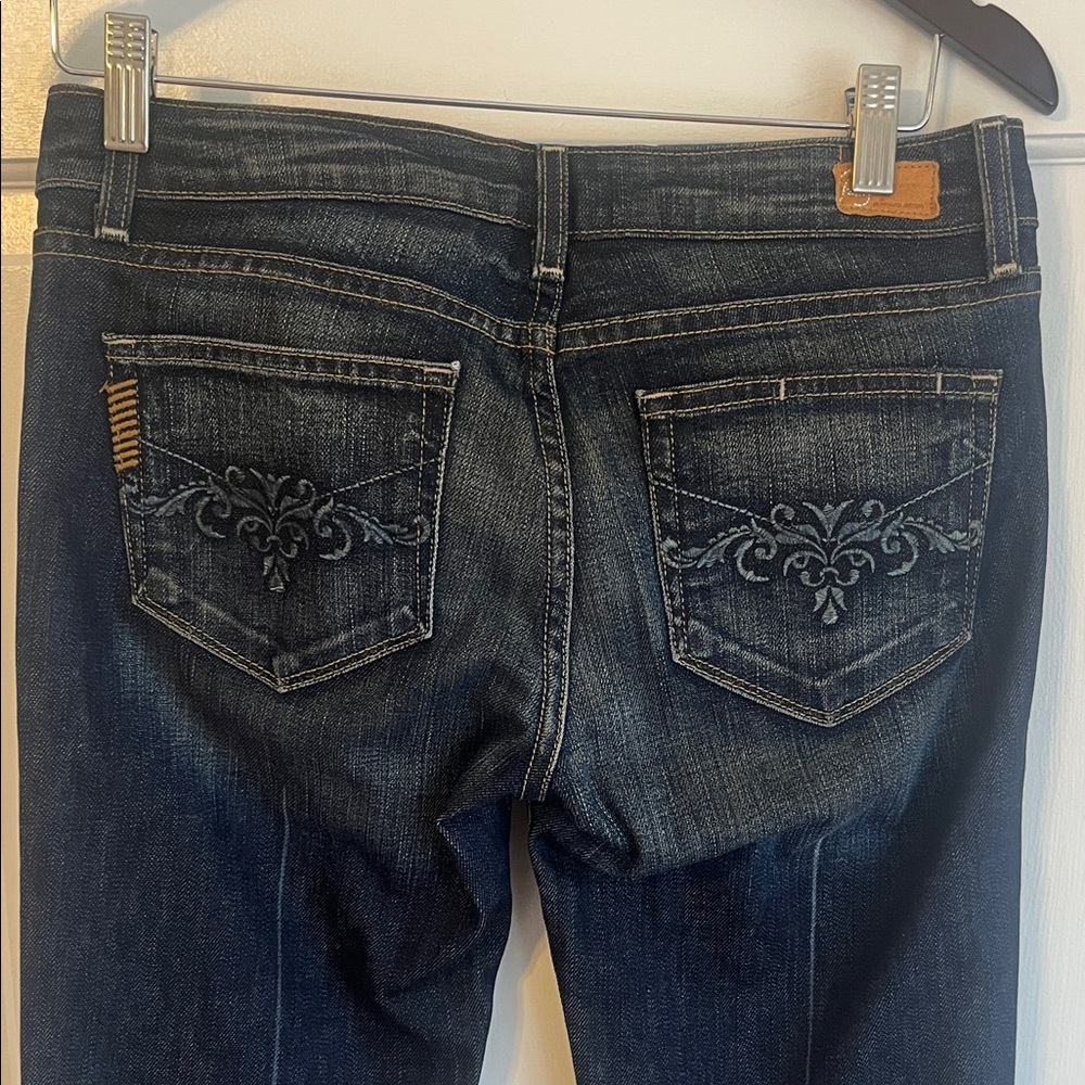 Paige Laurel Canyon Jeans Size 28 Boot Cut Flare Low Rise Y2K Coastal Cowgirl - Picture 6 of 11